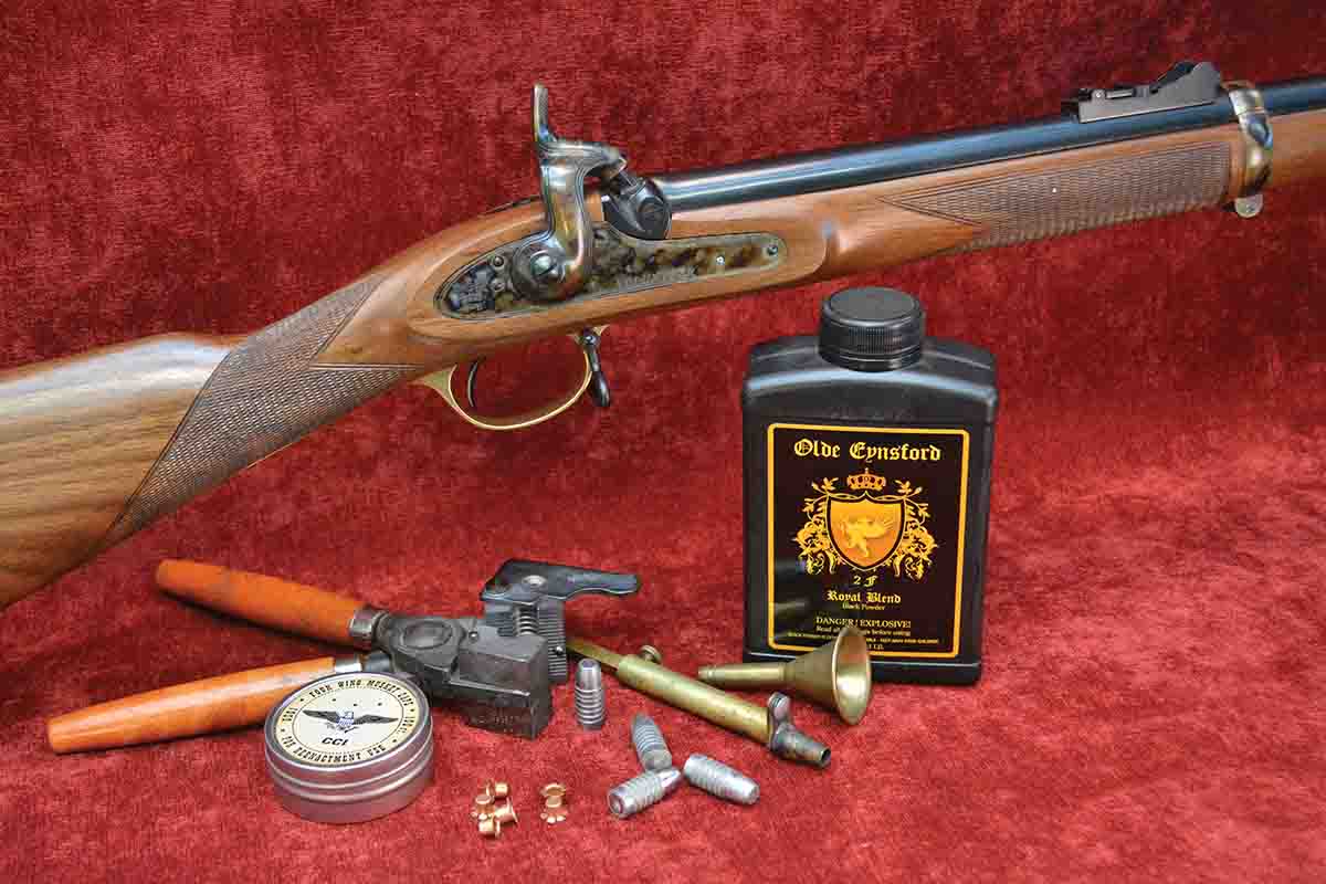 The Navy Arms Parker-Hale Volunteer rifle.